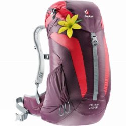 Deuter Womens AC Lite 22 SL Rucksack Aubergine / Fire